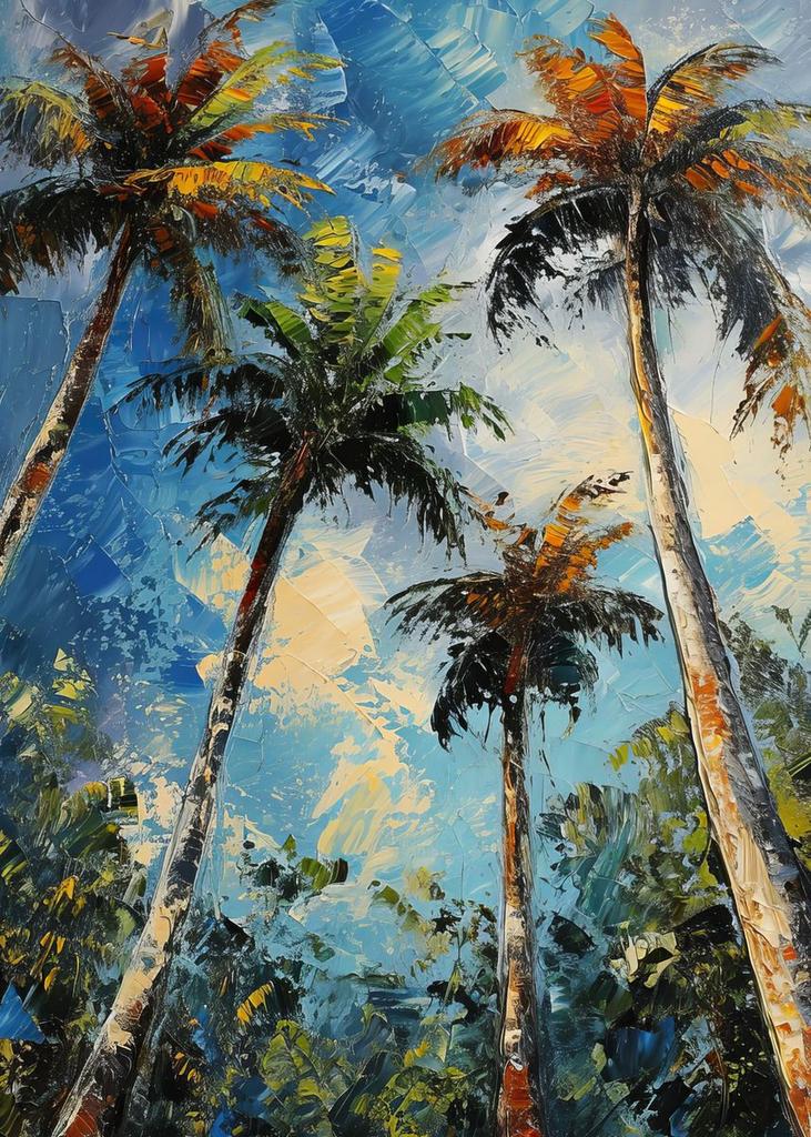 Wave Lighthouse Girl Surfing Canvas Painting Palm Tree Print Wall Art Picture Living Room Decor Sea Beach Poster Ocean Ship Boat