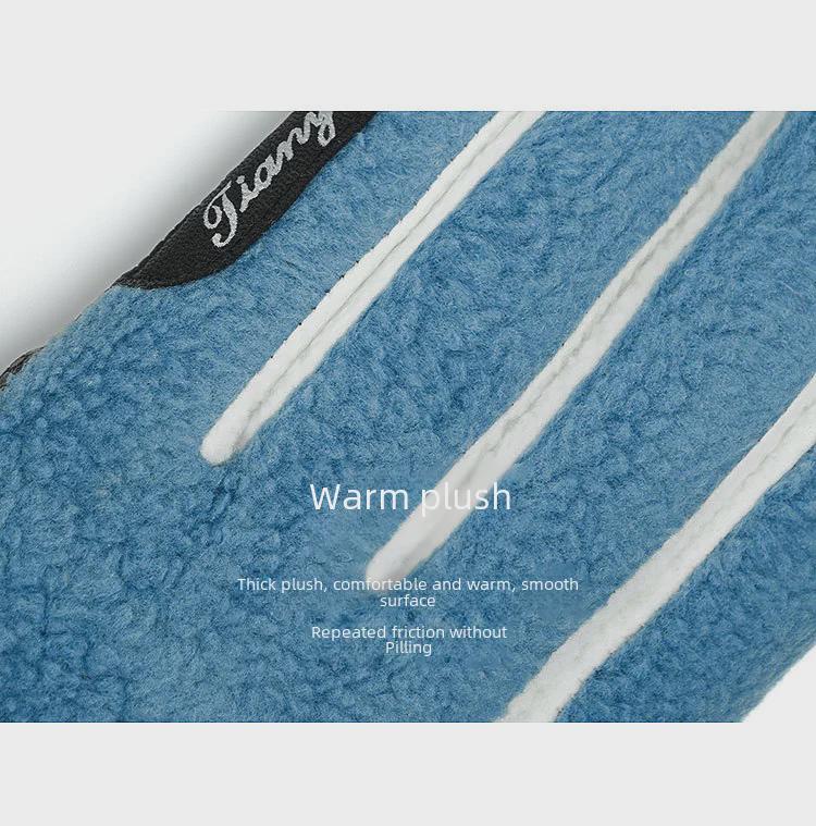 Women's Autumn/Winter Non-Slip Touch Screen Golf Gloves - Warm, Wear-Resistant, Plus Velvet (1 Pair)