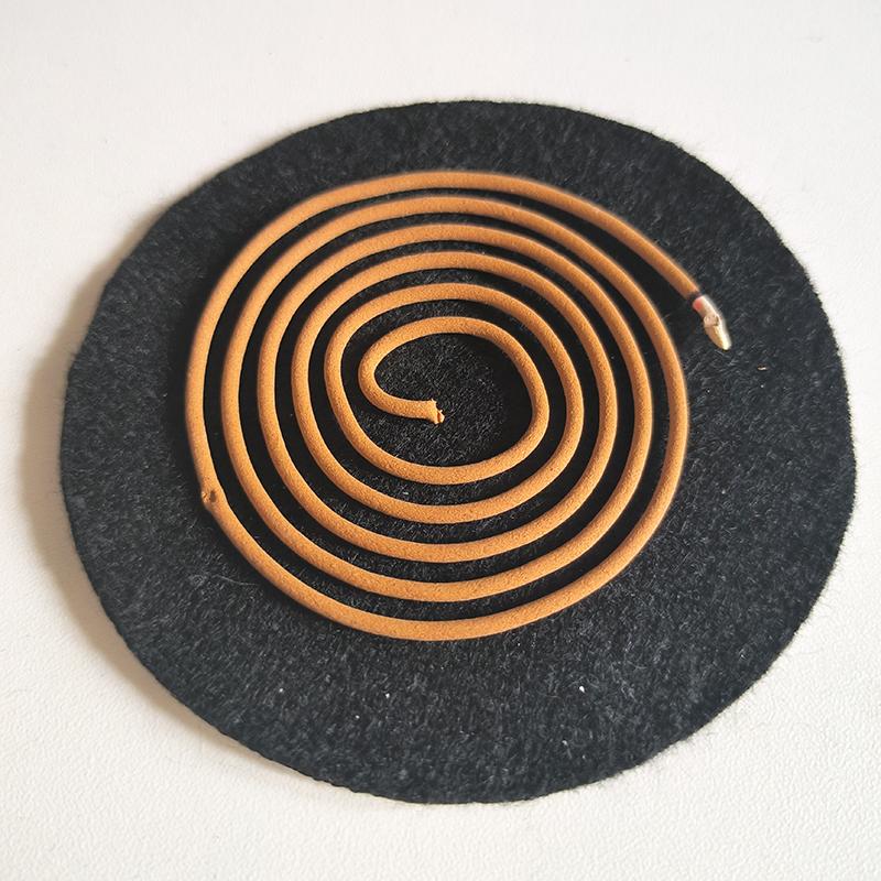 5pcs/lot 10/12cm Fireproof Incense Burner Mat with Black Aluminum Foil for Sandalwood Incense Coil Flame Retardant Cotton Pads 7