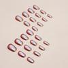 Aurora Short Round False Nail No Fading Long Lasting Resin False Nail for Lady Beauty Nail Makeup