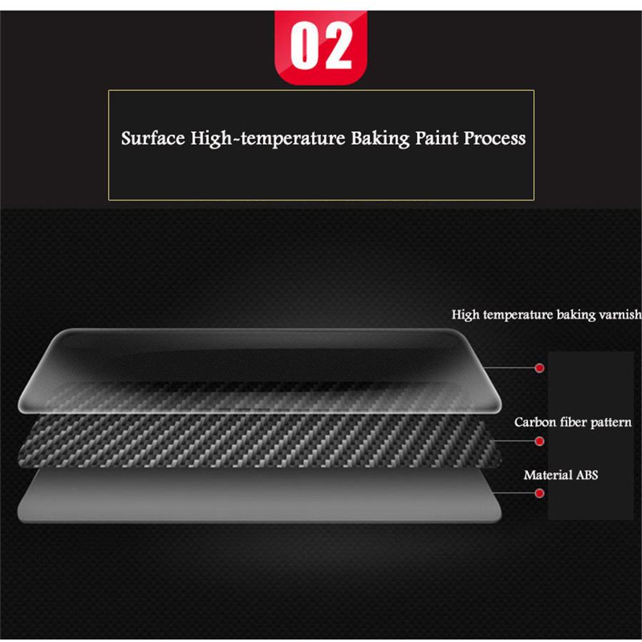 4x Carbon Fiber Look Interior Door Armrest Panel Trims For Honda Civic 2016-2020