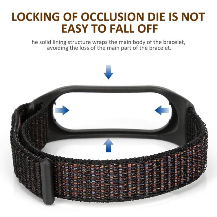 Smartwatch Nylon Gewebtes Uhrenarmband für Xiaomi Mi Band 3 / 4