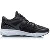 Li Ning Cushioning Slip Resistant Abrasion Resistant Low top Running Shoes Men's Black White ARHP233-1