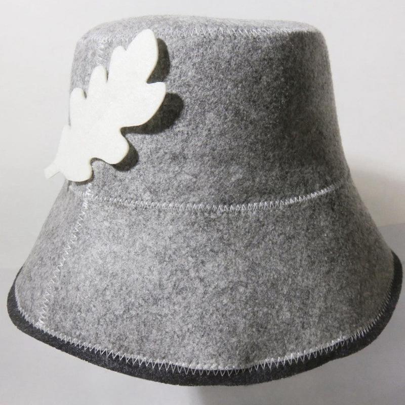 

1 шт. Защита головы из фетра для бани, термостойкая, свободный размер, стиль шапочки для душа, шапка для сауны, аксессуары для сауны-парилки серый