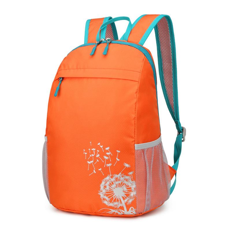 Foldable Dandelion Pattern Portable Childrens Schoolbag Backpack Travel Bag