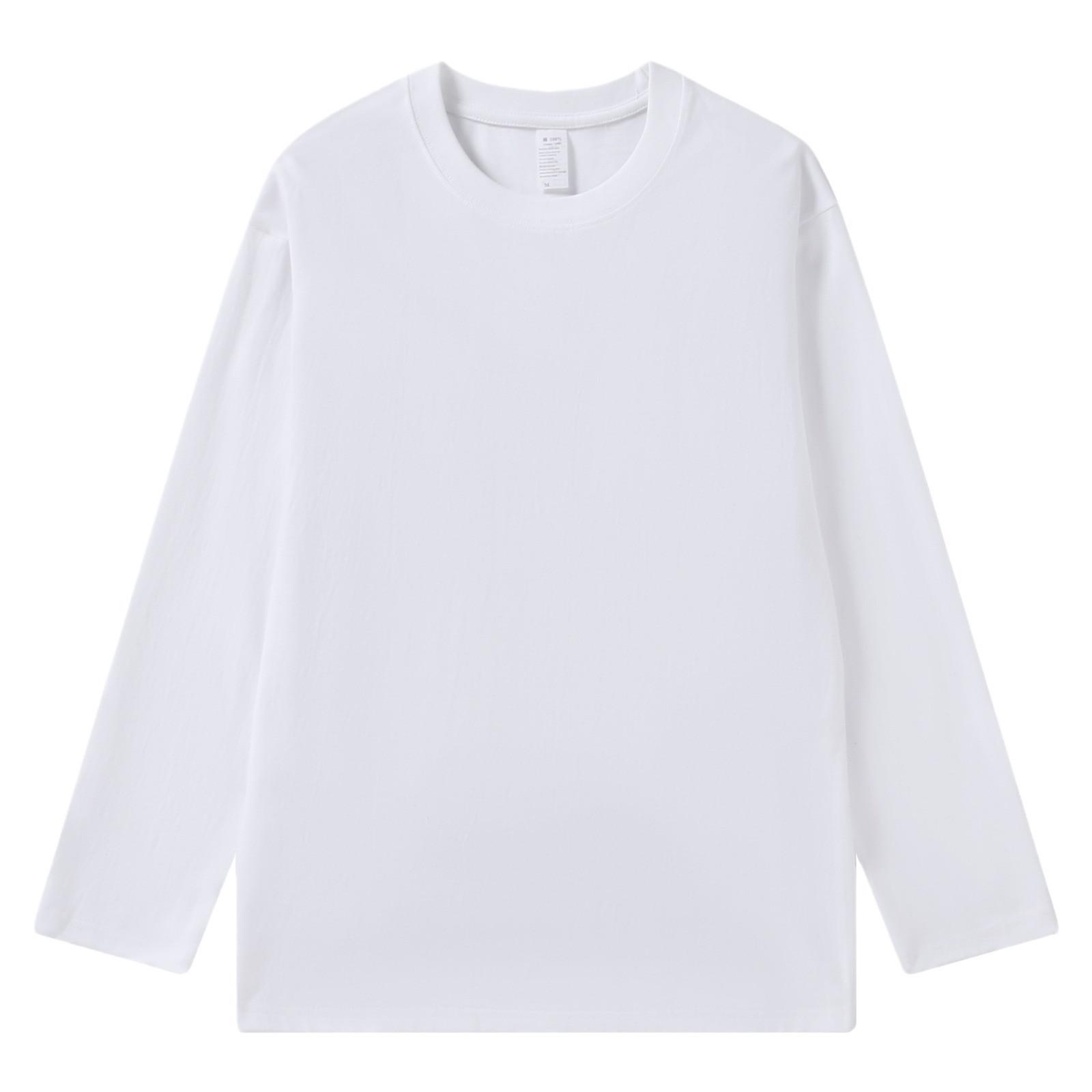 Unisex 260g Combed Cotton Long-Sleeve Lightweight Hoodie with Logo Print 3XL