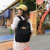 Canvas Bag Large Capacity Female Student Backpack Men's Schoolbag