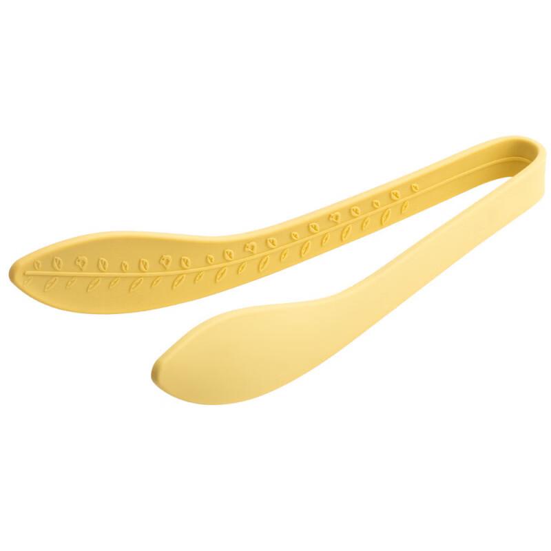 Oeny Leaf Design Silicone Food Tongs