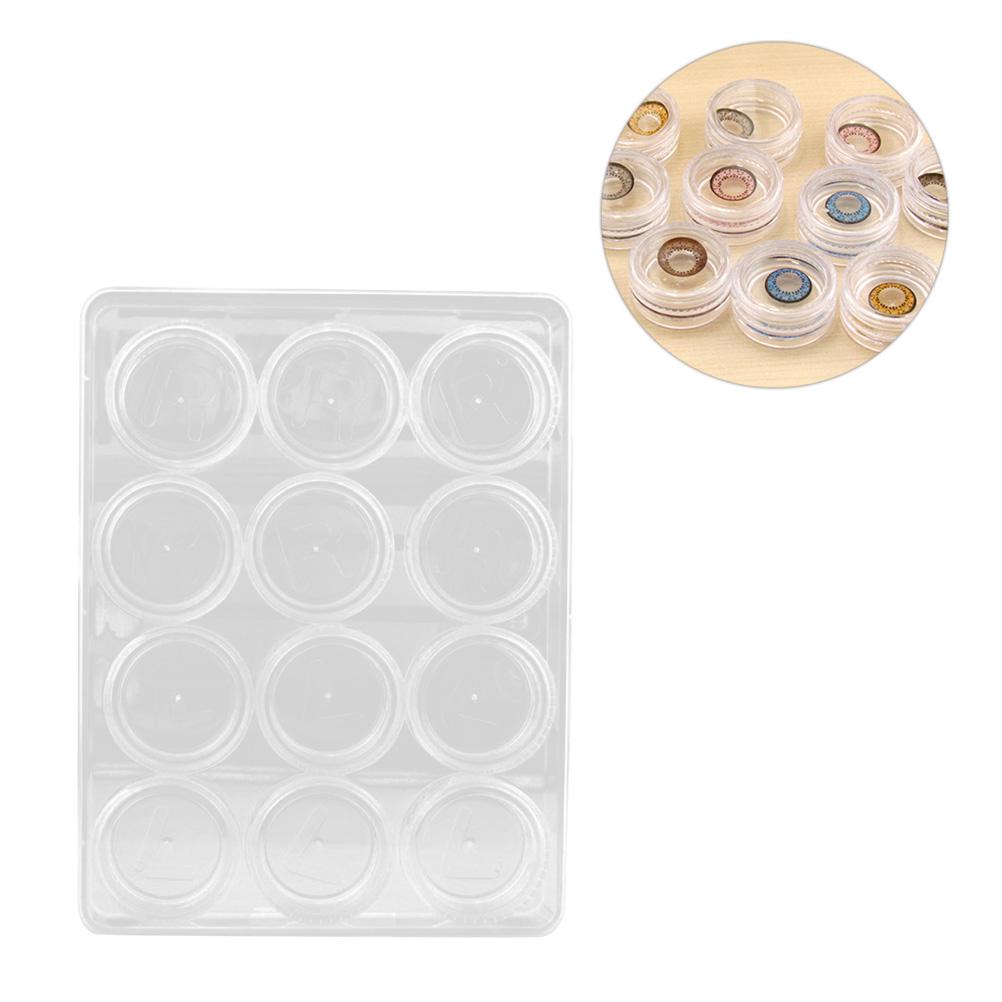 Buy 2PCS Lens Display Box Transparent Clear Lens Case Double Box Lens