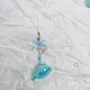 Multicolor Resin Whale Keychain Stylish Beadwork And Decoration Gift For Her