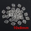 11x8mm 30pcs Antique Silver Plated Gold Colors Rhodium Swirl Handmade Charms Pendant:DIY for Bracelet Necklace