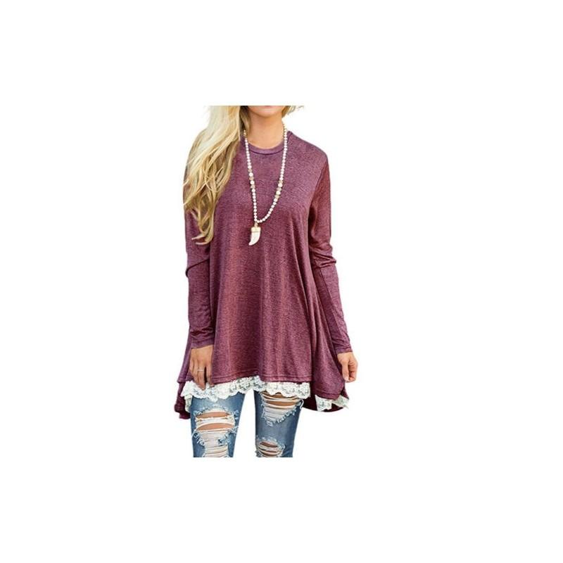 Premium Quality Damen Frhling Minikleid Casual Pullover Dress For Effortless Style