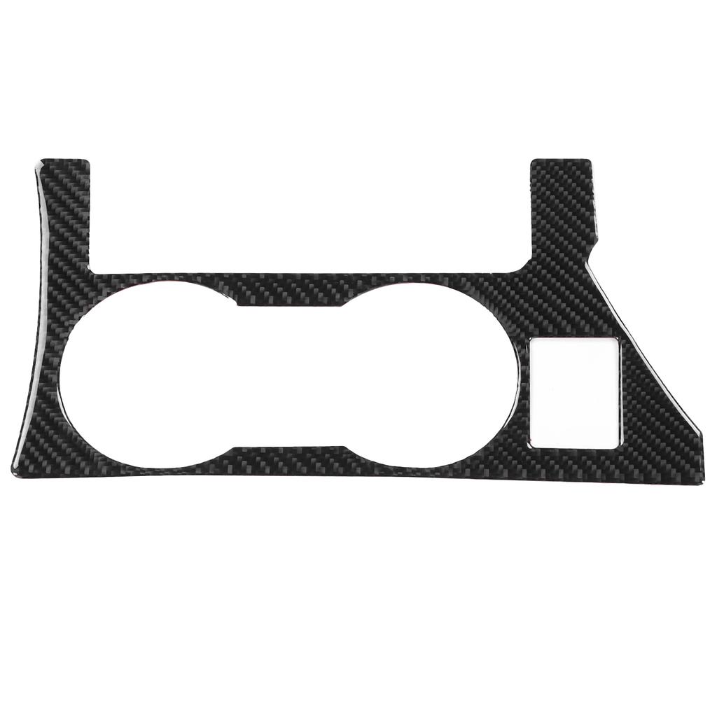 Water Cup Holder Panel Sticker Trim Soft Carbon Fiber Decors Fit for Corolla 2014 2018