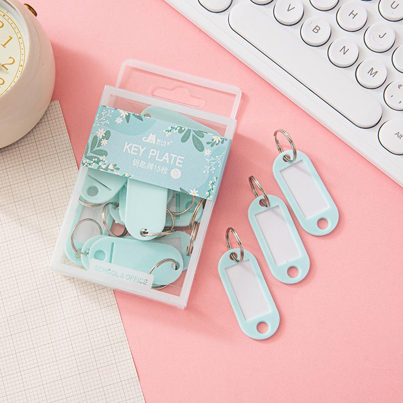 

Цветной пластиковый брелок с номером отеля, удостоверением личности багажа и подвеской 15 pieces/box мятный зеленый