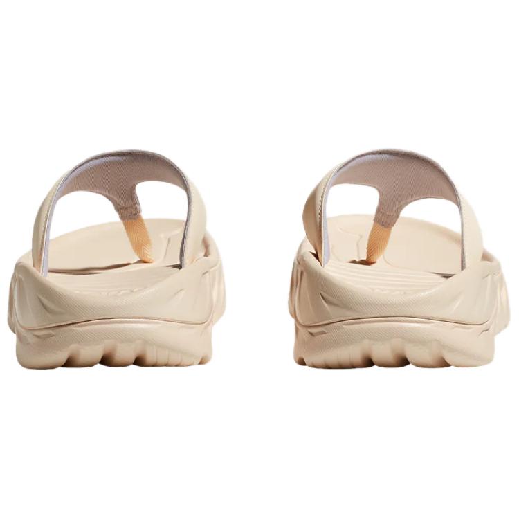 Hoka One One Ora Recovery Flip Breathable Support Comfortable Casual Anti-Friction Flip-Flops Women Flip-Flops Beige 1117910-VLN