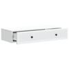 Wall Mounted Side Table White 87.5 x 34.5 x 17 cm