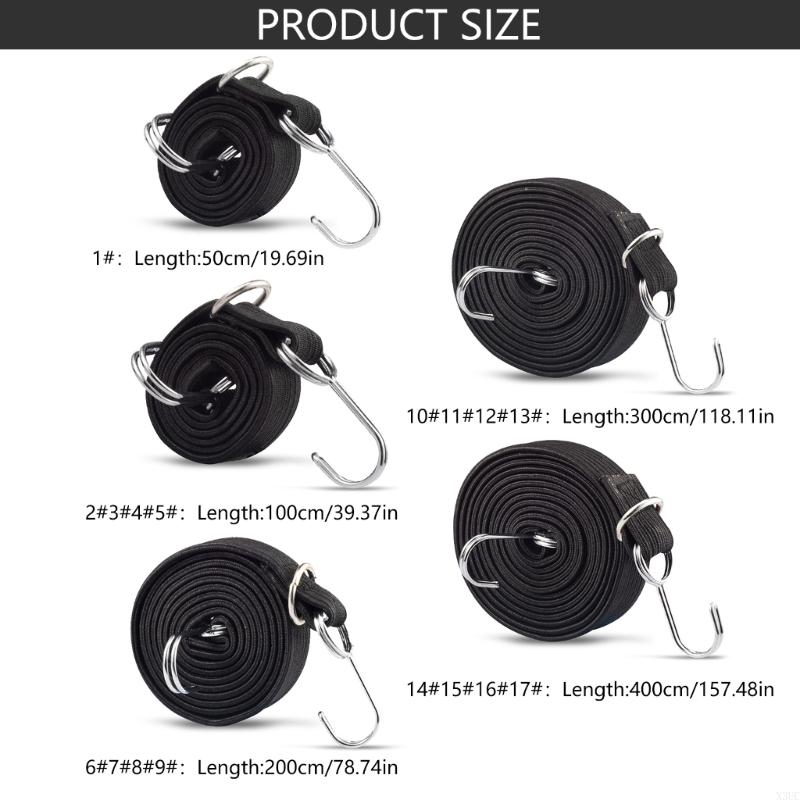 Quick Releases Bungee Strap Motorcycle Cargo Securer Sturdy Travel Solution X3UC