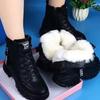 Fashion Fashion Casual Shoes Women New 2025 Winter Warm Plus Velvet All-Match Black Ankle Boots Thick-Soled Cotton Sneakers Zapatillas