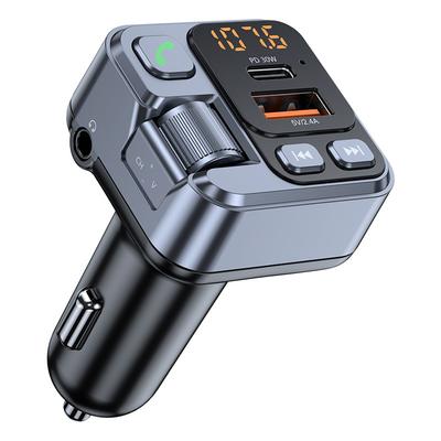 Bluetooth 5.1 Car FM Transmitter Car MP3 Stereo Music Player Handsfree 3.5mm Aux Wireless Car Kit 20W PD USB-C Fast Charger