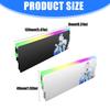 ARGB-Kühler für DDR5 DDR4 DDR3 DDR2 Desktop-Speicher mit effizientem Metallkühlungsdesign