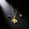 European Fashion Star & Moon Clavicle Necklace and Earring Set