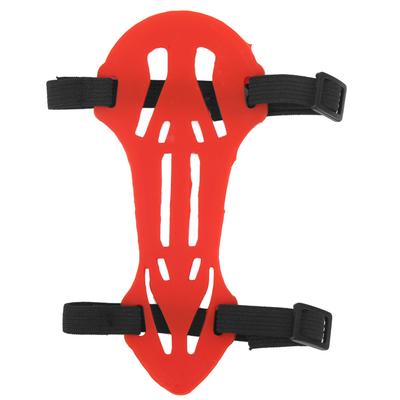 Protezioni Braccio in Gomma per Tiro con l'Arco Regolabili Sicure Traspiranti Elastiche Protezione Braccio per Arco Ricurvo per Estate Rosso
