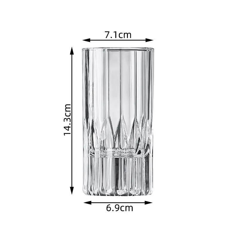 Gravierte Kristallglasbecher Kreative Glasbecher Hochwertige Dickwandige Geprägte Saftbecher Bierglas Whiskyglas Weingläser