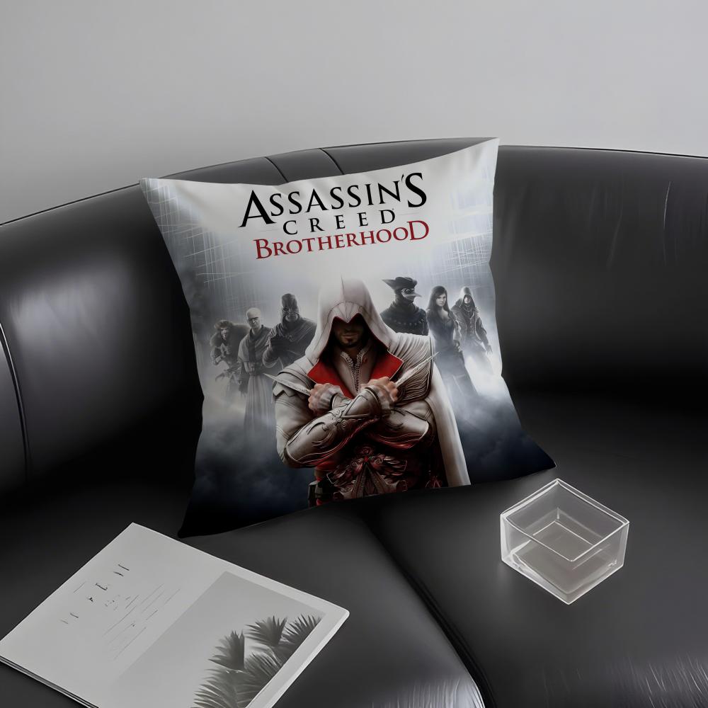 A-Assassins Creedd Game Cushion Cover Pillowcase Ultra Soft Skin Friendly Fabric Cloud Like Comfort & Concealed Zipper