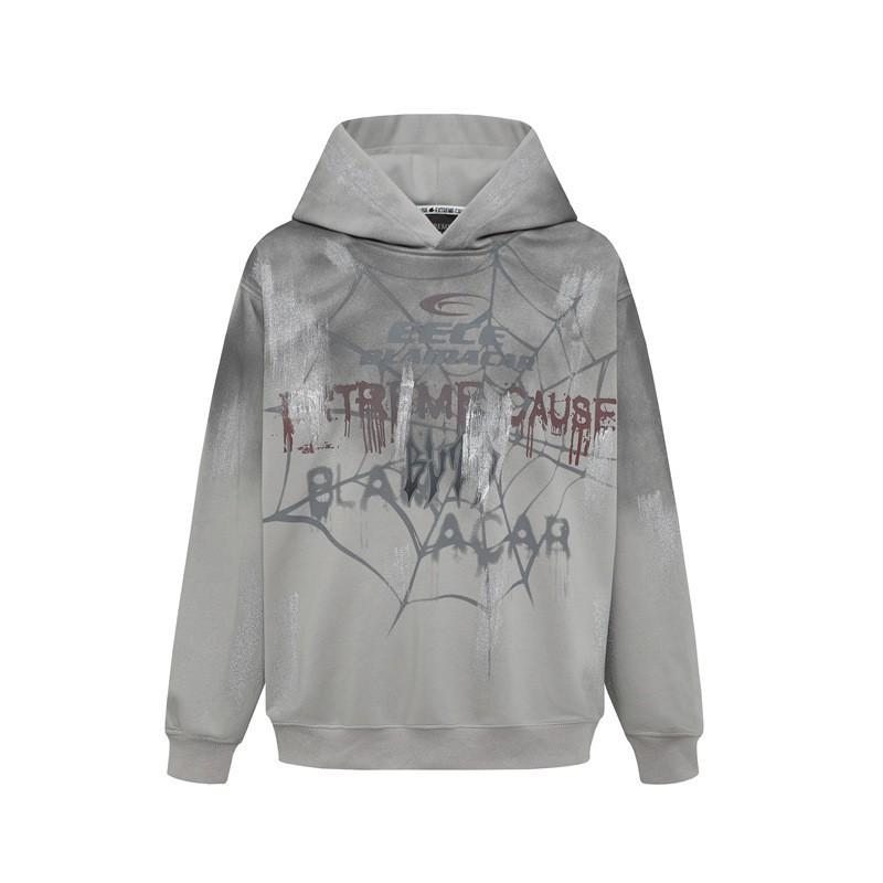 Unisex Streetwear Oversized Graphic Hoodie With 3D Print Thickened Cotton Blend Loose Fit Daily Wear