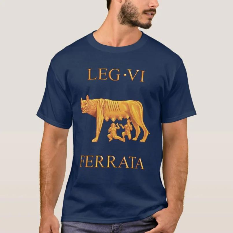 Roman Legion SPQR Legion VI Ferrata ironclad TShirt 100 Cotton ONeck Summer Short Sleeve Casual Mens Tshirt Size S3XL