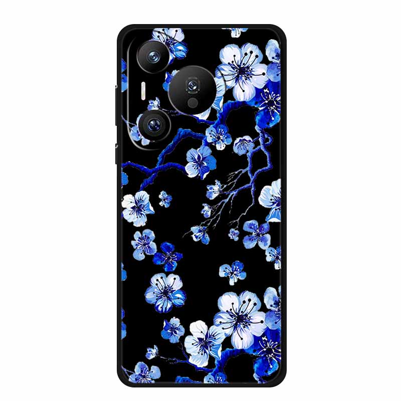Black Silicone Case For Huawei Pura 70 Pro Case Cartoon Cat Soft Back Cover For Honor 400 Pro 5G Phone Case 400Pro Coque Funda