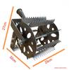 Wheeled Hand-Push Weeder: Agricultural Weeding and Tillage Tool.
