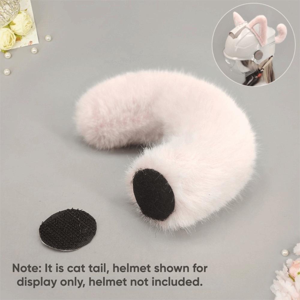 Removable Helmet Cat Ear Decoration Reusable Plush Helmet Accessory  Bicycle Helmet