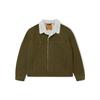 Levis FW22 Solid Color Single-Breasted Thick Jacket Unisex Jackets Military-Green 16365-0189