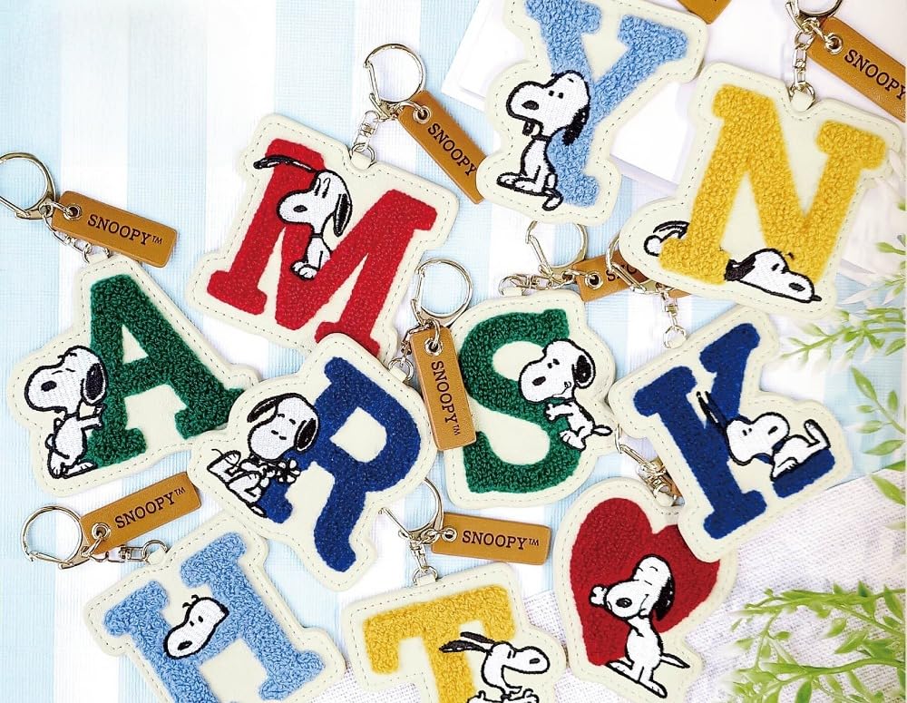 Marimo Craft SNOOPY Sagara Initial Keychain N Snoopy Approximately W84 X H75 X D4mm (SPCQ-394)
