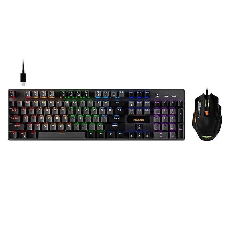 

Xinguij GM325 104-Key Wired Mechanical Keyboard with Mixed Backlight