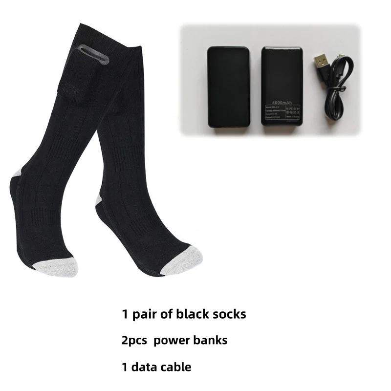 Heated Socks for Men and Women,3-Temperature Control,Washable Electric Heating Socks for Winter-Ideal for Cycling,Hiking,Camping