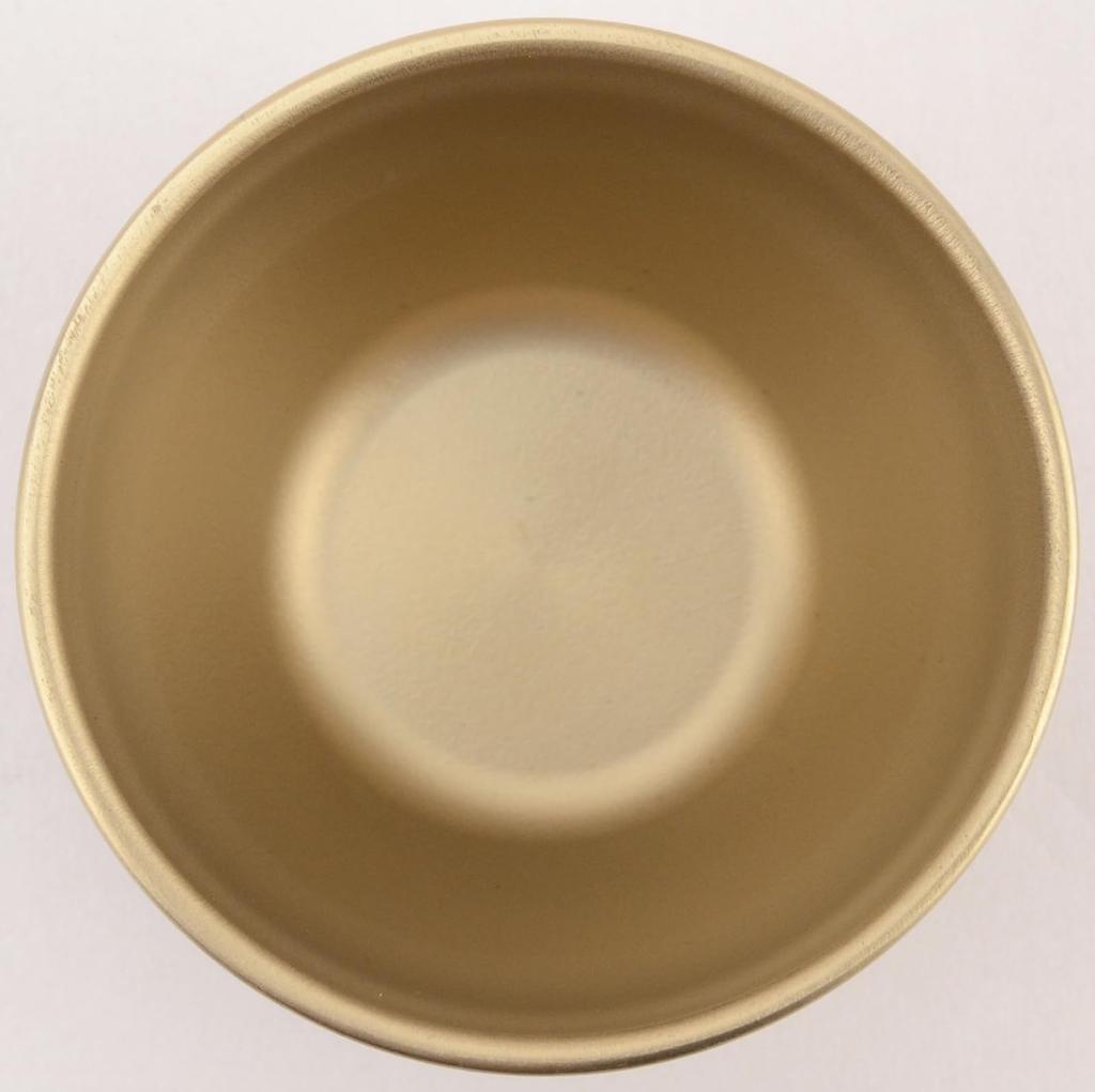 Titanium Hammered Sake Cup Champagne Gold (Double Walled) PY-C022
