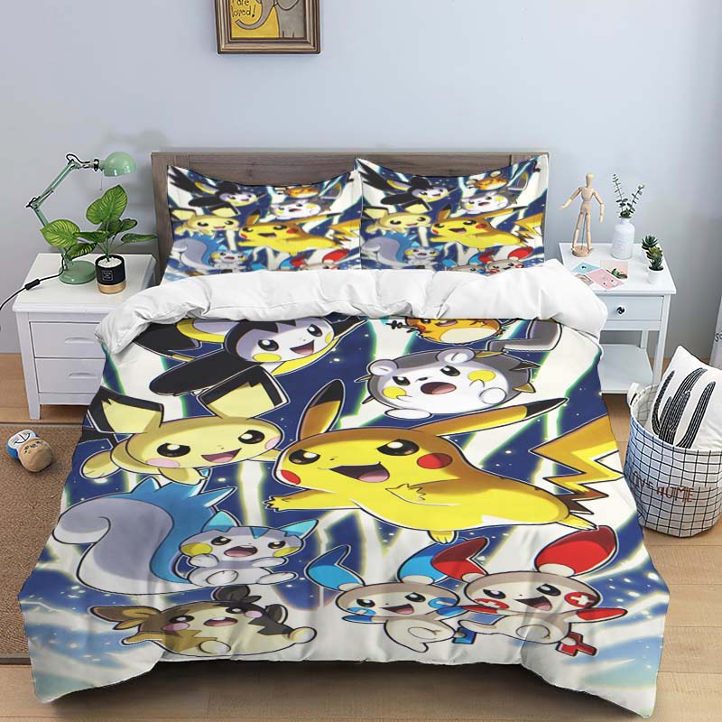 

Pokémon Three-piece Bedding Set – Includes A Printed Duvet Cover and Pillowcases 135x200cm