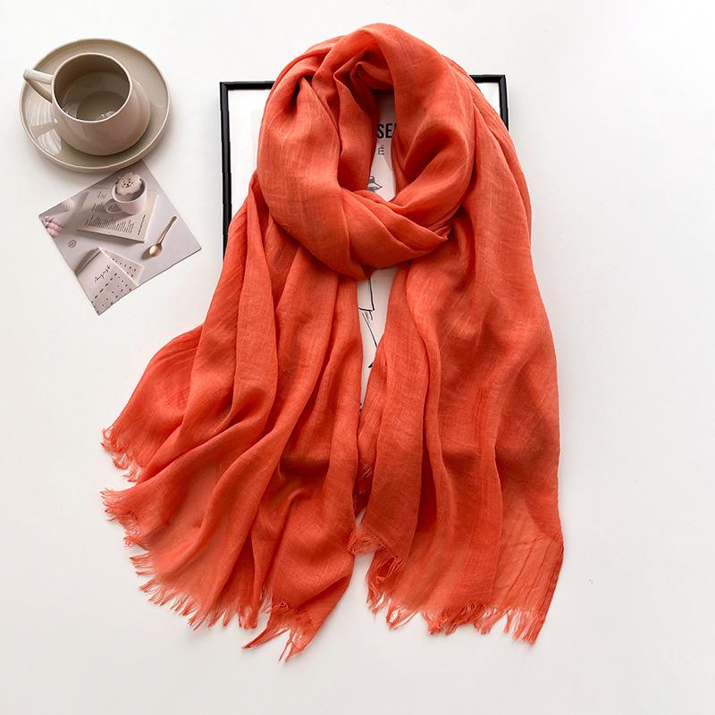 New Ramadan Big Size Women High Quality Muslim Hijabs Plain Solid Color Scarf Shawls Lady Wraps Headwear Pashmina
