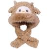 Winter Cute Little Sheep Plush Hat Women's Hat Scarf Integrated Thickened Cold Warm Sweet Lei Feng Hat