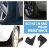 2 PCS Mud Flaps, Tire Rear Trim, 8.27 X 12.6In Splash Guards Accessories, Universal Guards Auto Car (Black)