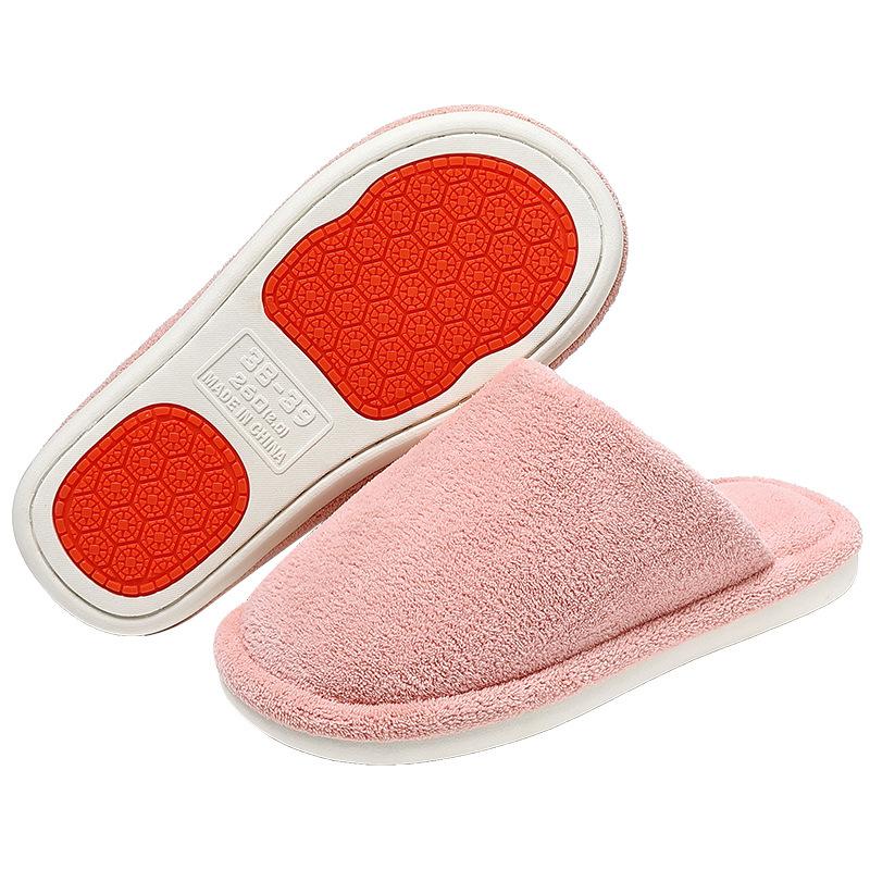 Home cotton slippers winter indoor household plush warm simple floor mop non-slip cotton mop