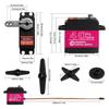 Two High Torque 40KG Digital RC Servo, DS3240MG Stainless Steel Full Metal Gear Waterproof Steering RC Servo for 1/8 and 1/10 Scale Baja RC Cars, Craw