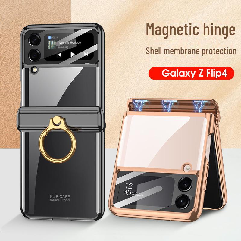 

Magnetic Clear Protective Case with Ring for Samsung ZFlip4 Samsung Flip4