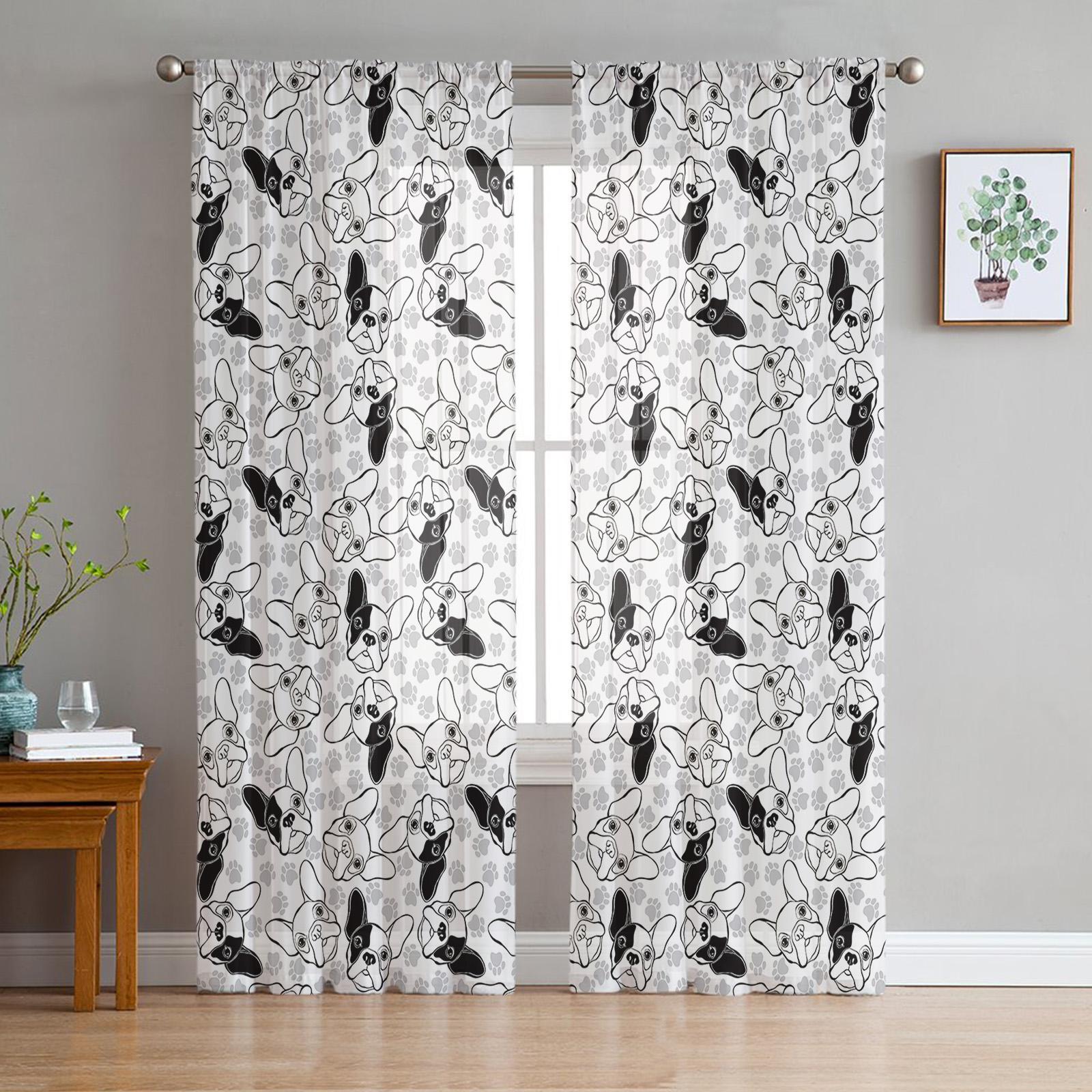 Прозрачные шторы для спальни — фото 11