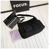 Utility Style Shoulder Crossbody Bag Unisex Instagram Canvas Bag Student Class Bag Street Large Capacity Artistic Casual Bag