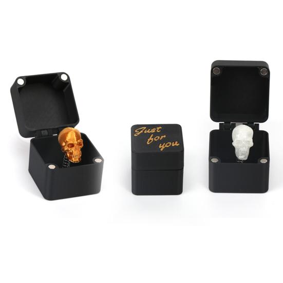 Halloween 3D Printed Skull Box Ornament Popping Skull In A Case Desktop Decoration Teasing Friends Tricky Props Gag Prank Gift