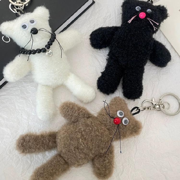Plüschbär Schlüsselanhänger Anhänger für Damen Autoschlüssel Rucksack Handtasche