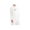 Emporio Armani Letter Logo Embroidered Hooded Long Sleeve Sweatshirt Men Sweatshirt White 6D1MD2-1JWPZ-01P4